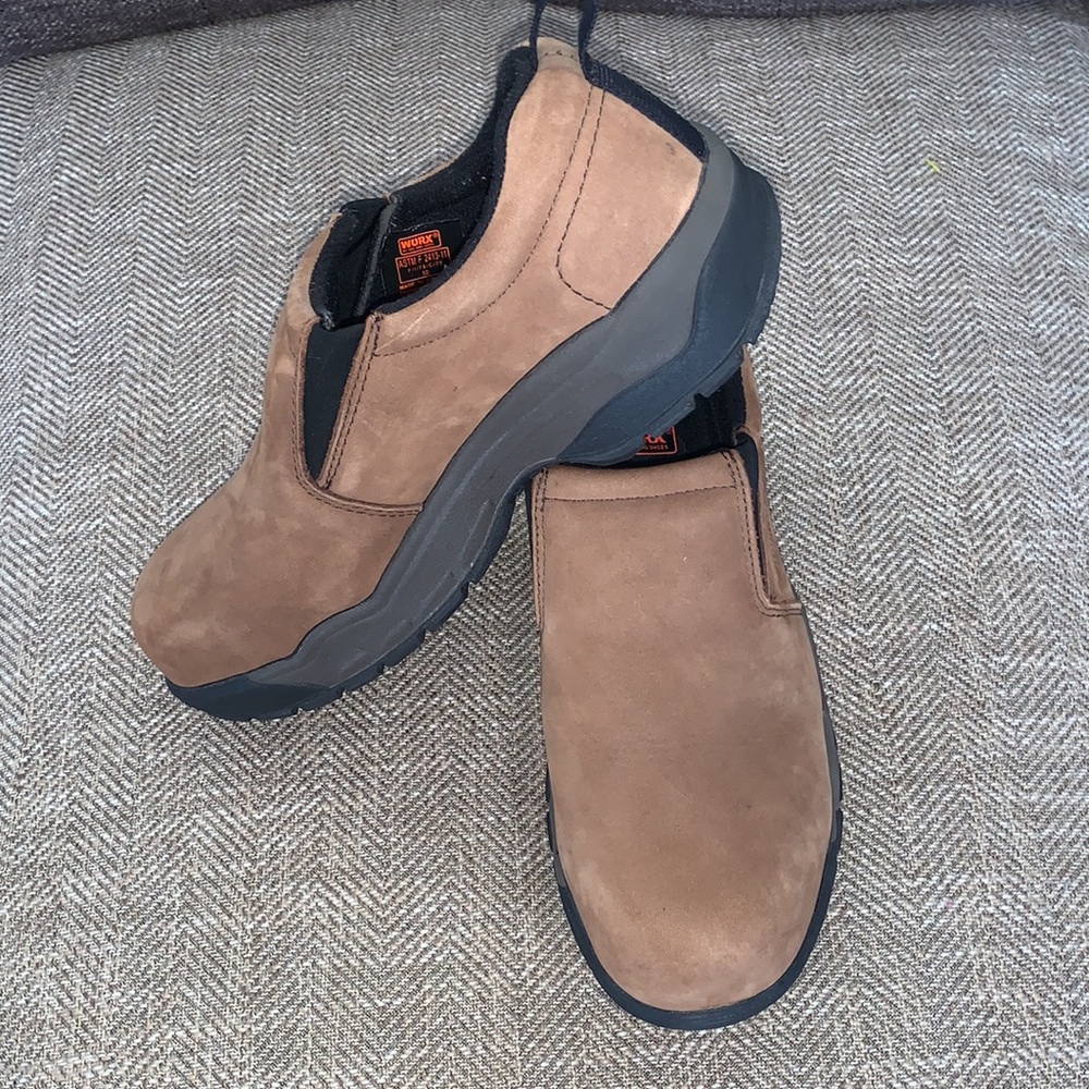 EUC Worx/Red Wing Steel Toed Shoes Size 8.5WW. - Picture 2 of 10